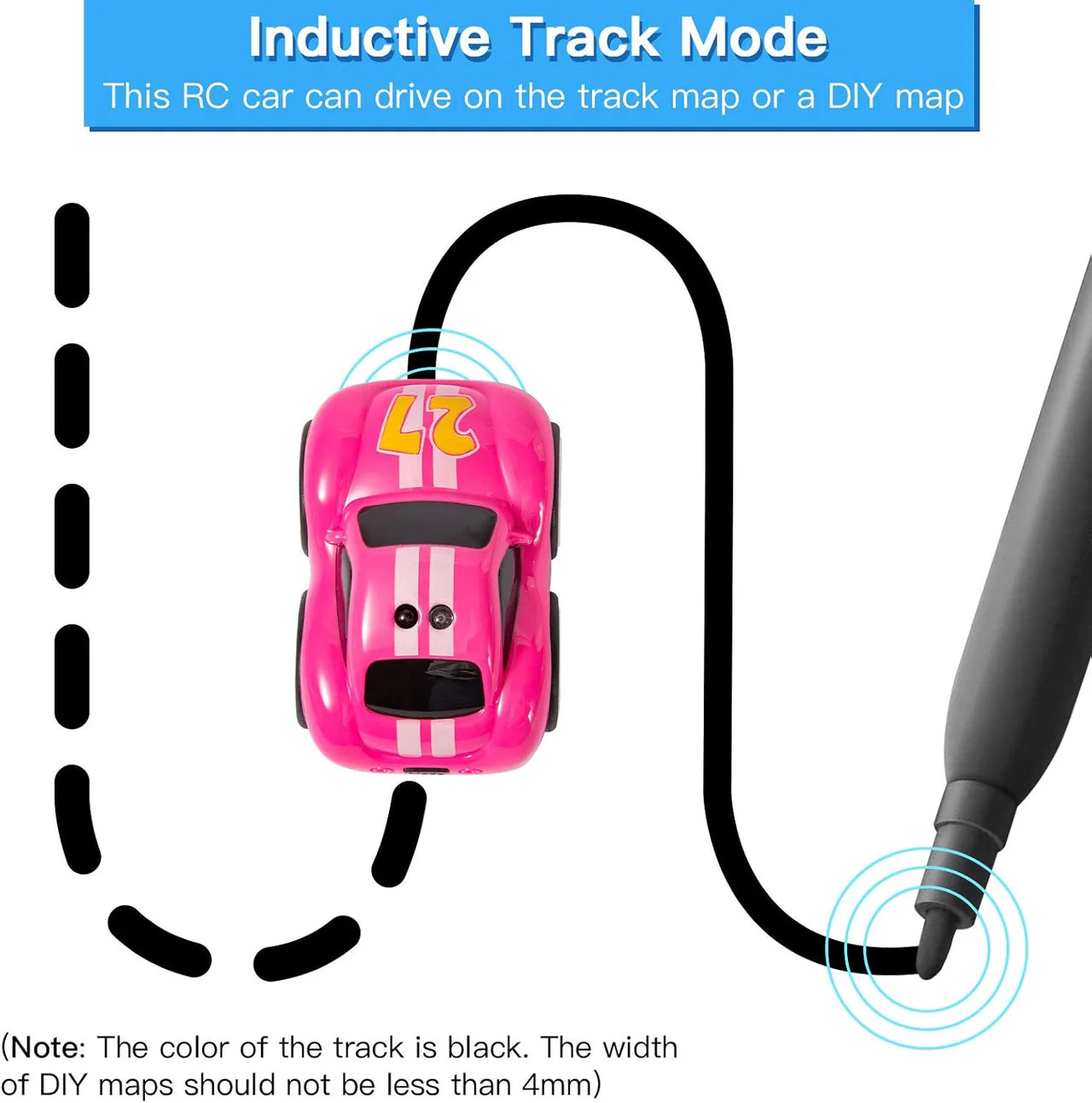 2.4G Electric Mini Remote Control Follow Sensor Car