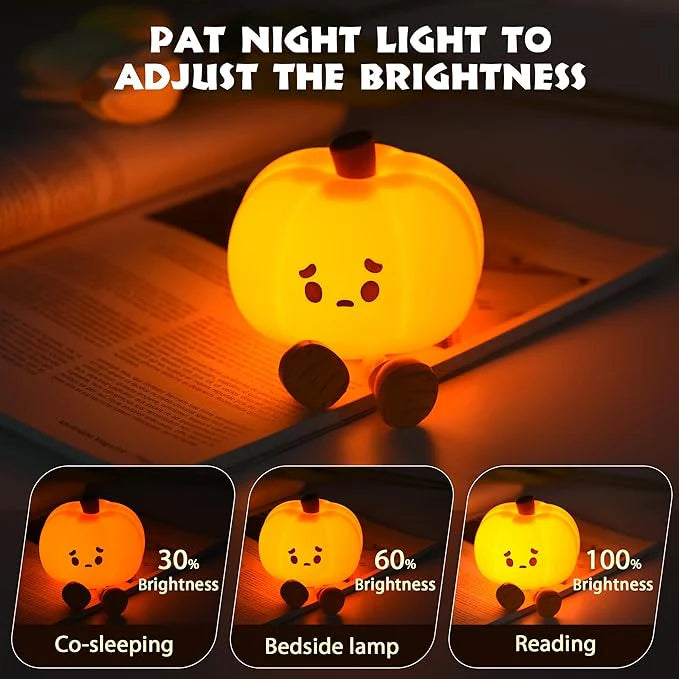 Cute Pumpkin Silicone Night Light