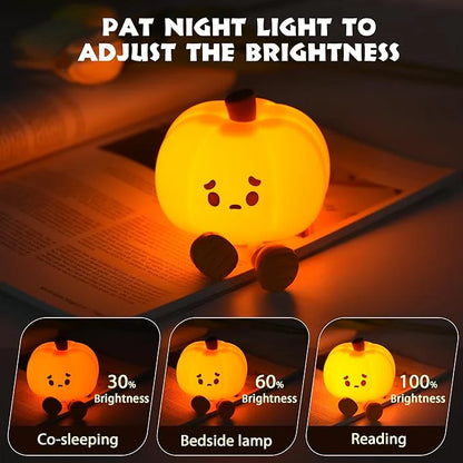 Cute Pumpkin Silicone Night Light