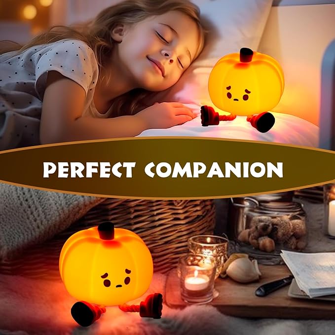 Cute Pumpkin Silicone Night Light