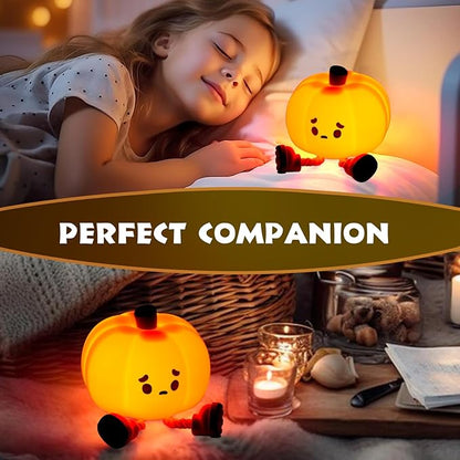 Cute Pumpkin Silicone Night Light