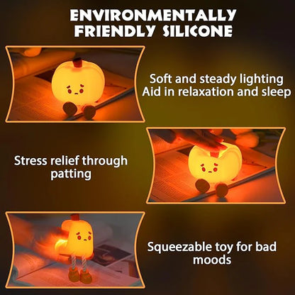 Cute Pumpkin Silicone Night Light