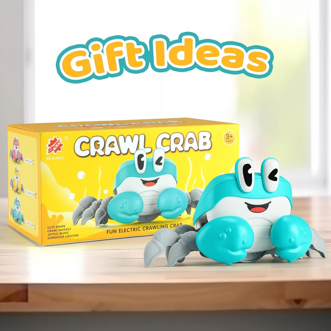 Crawl Crab Toy with Music & Lights – Interactive Walking Crab for Kids