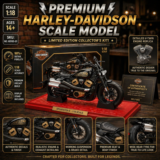 1:24 Scale Diecast H.D.V.S Sportster Bike Model