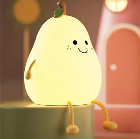 Cute Pear Silicone Night Light