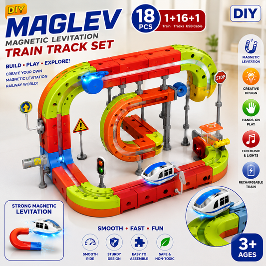 DIY Magnetic Levitation Train Track Set 18PCS