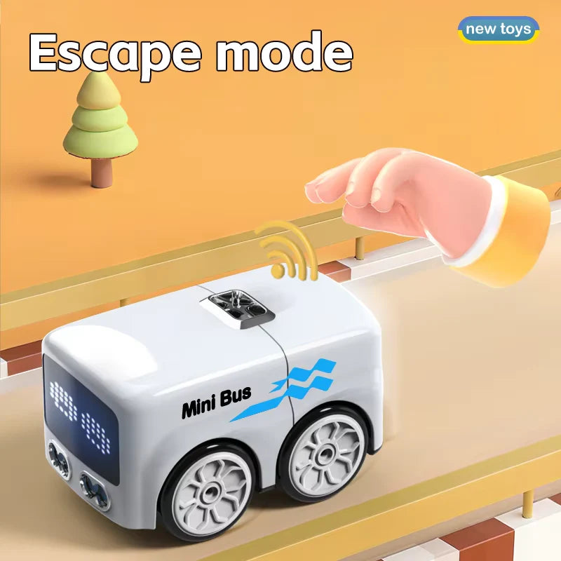 Remote Control Follow Ball Mini Magic Bus With Face LED Light