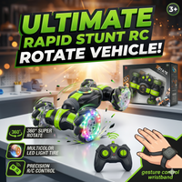 360° Rotation RC Stunt Robot Car with Lights & Music