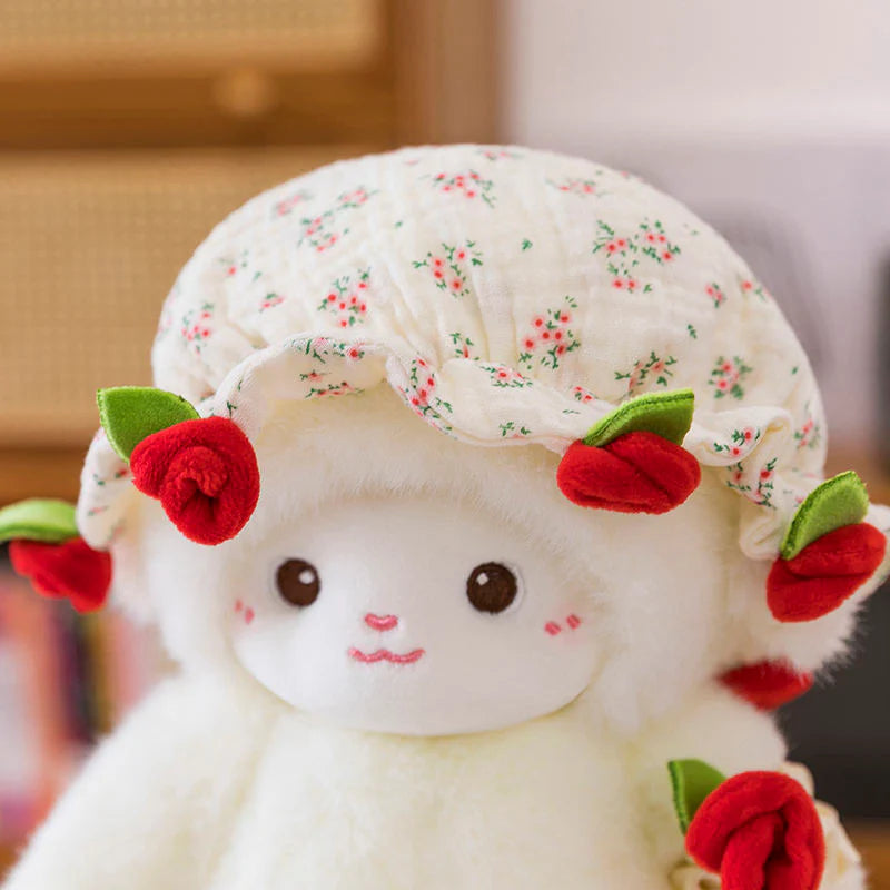 Rose Bouquet Lamb Plush Toy