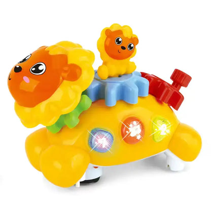 Battery Operated Lion Toy – Musical Light-Up Walking Animal