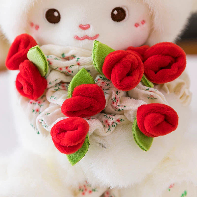 Rose Bouquet Lamb Plush Toy