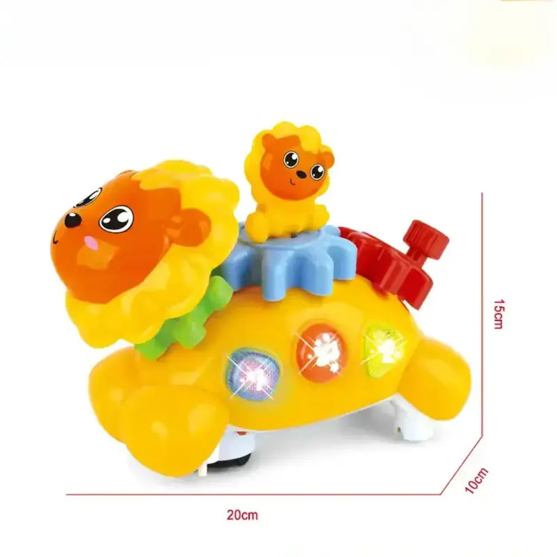 Battery Operated Lion Toy – Musical Light-Up Walking Animal