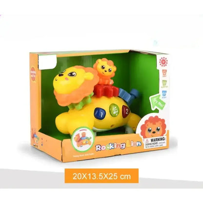 Battery Operated Lion Toy – Musical Light-Up Walking Animal