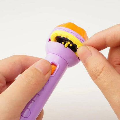 Mini Flashlight Projector Slide Toy