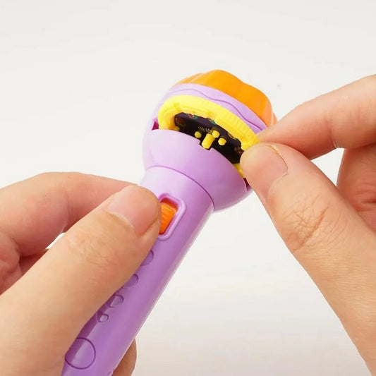 Mini Flashlight Projector Slide Toy