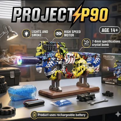 P90 Gel Ball Blaster with Lights & Smoke Effect