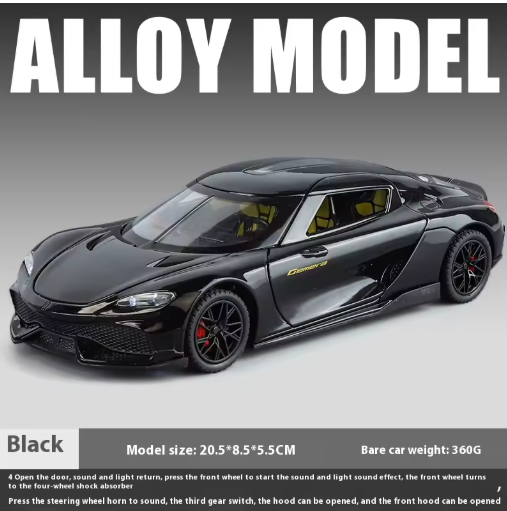 1:24 Koenigsegg Gemera GT Super Sport Diecast Model Car