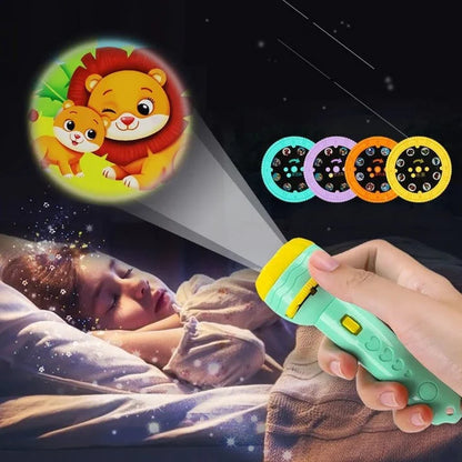 Mini Flashlight Projector Slide Toy