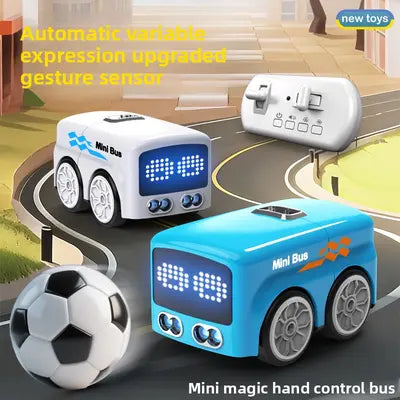 Remote Control Follow Ball Mini Magic Bus With Face LED Light