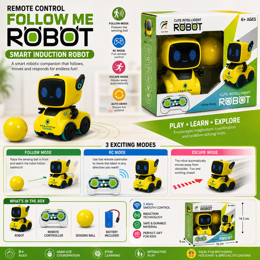 2.4GHz Remote Control Follow Me Robot