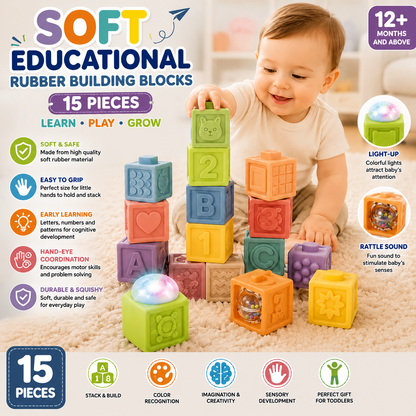 Soft Educational Rubber Building Blocks
