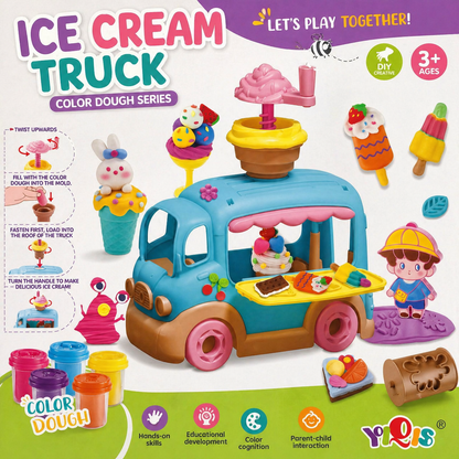DIY Ice Cream Truck Color Dough Play Set