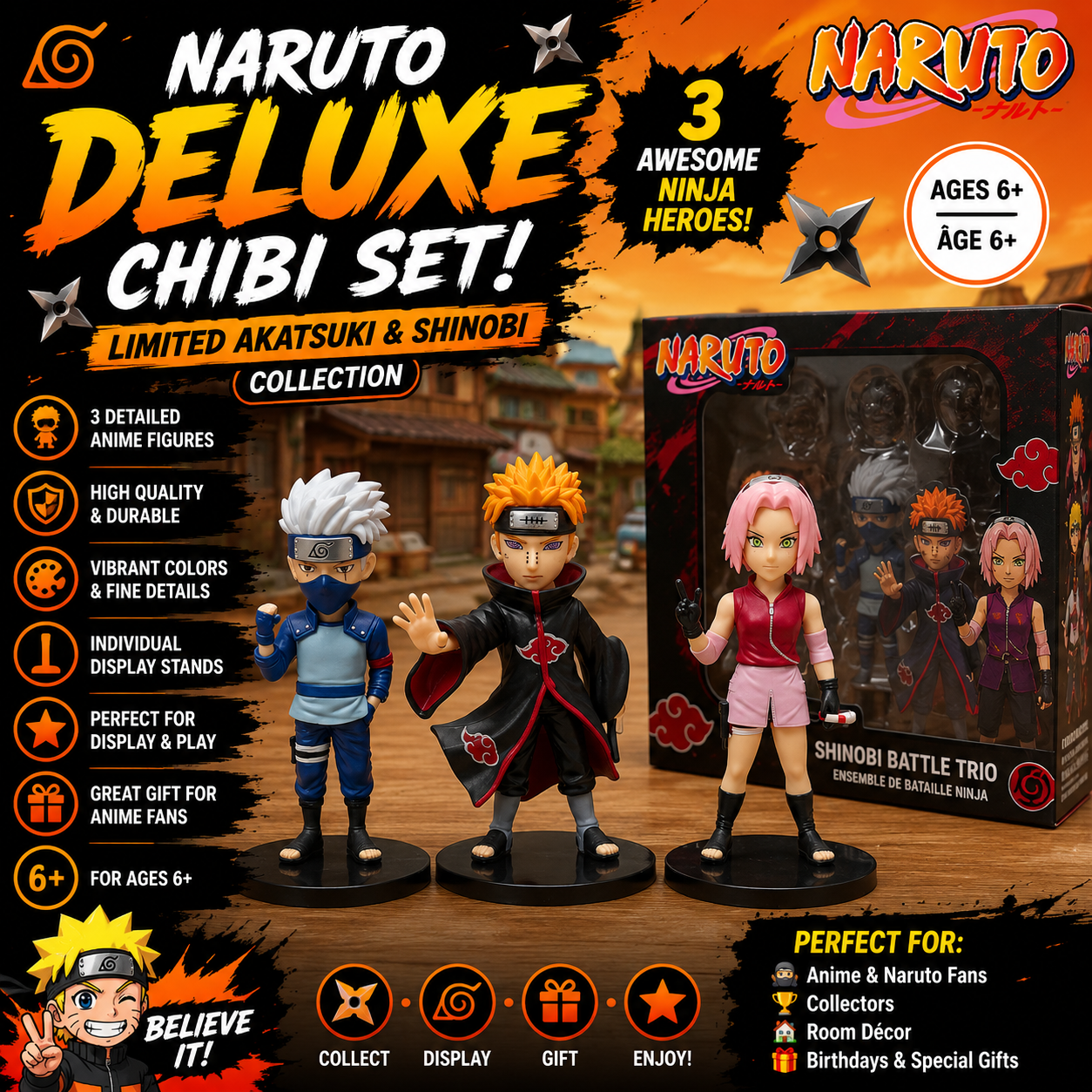 Naruto Anime Action Figure Set