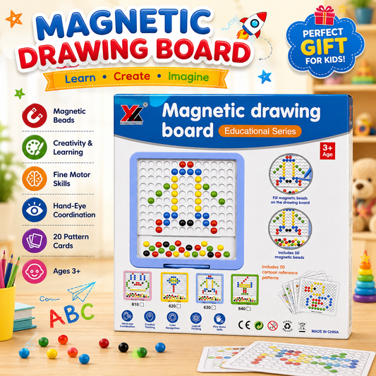 Magnetic Drawing Board with Color Beads