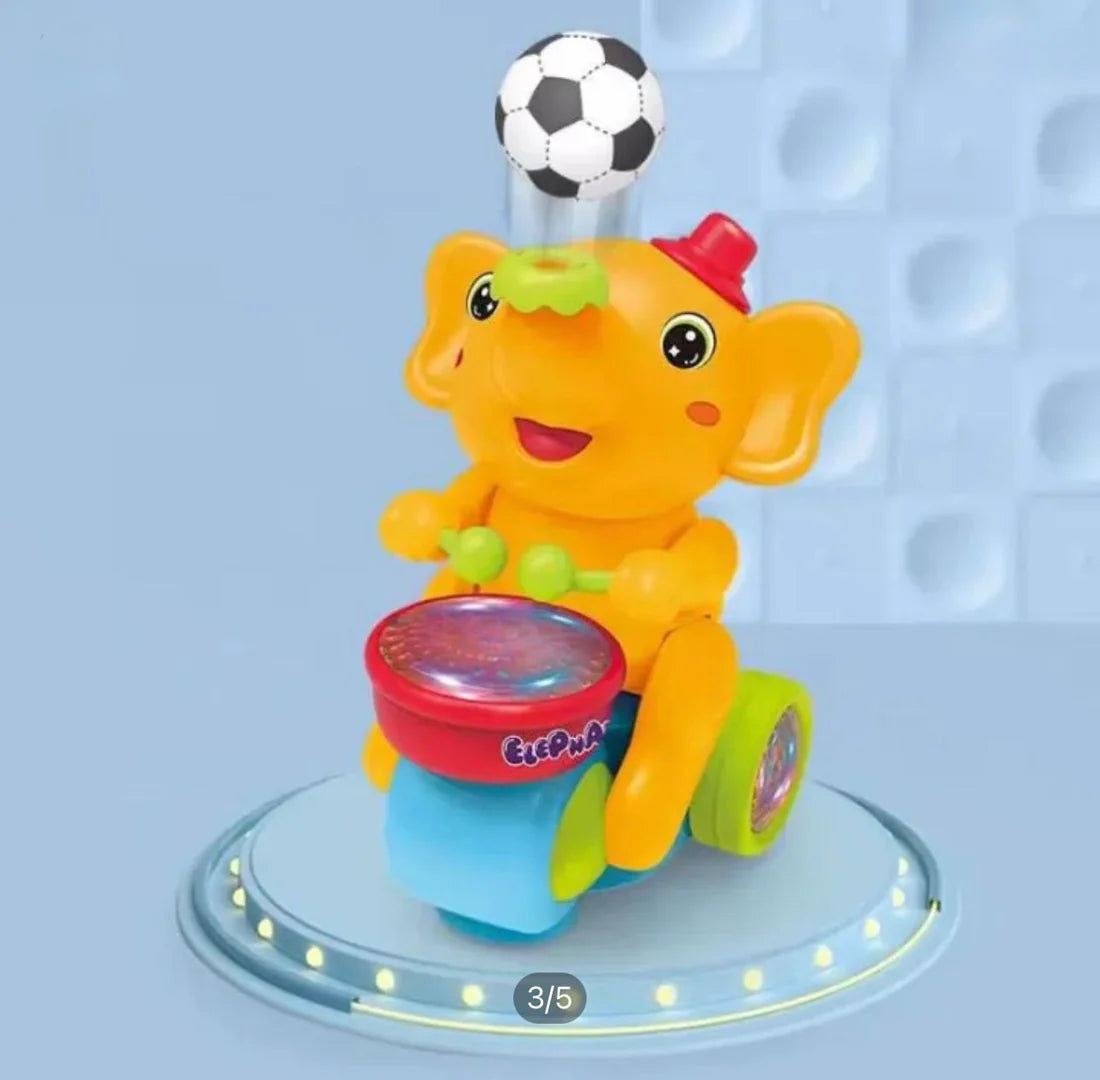Musical Walking Elephant Toy with Floating Ball