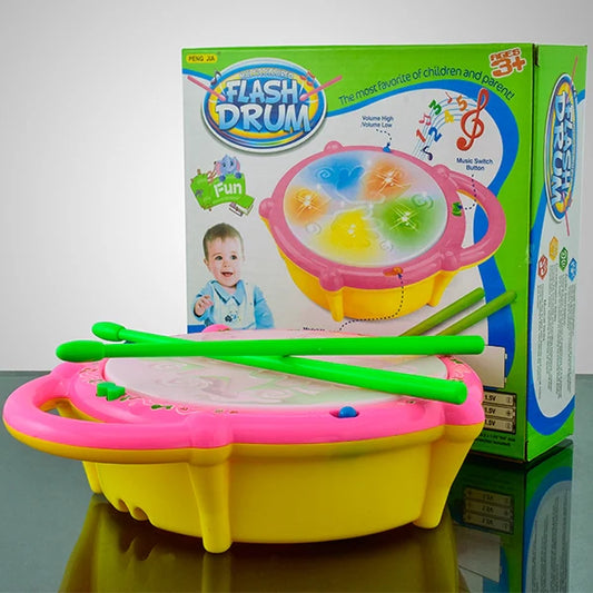 Musical Light Sound Flash Drum with Sticks