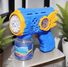 Armor Bubble Gun – Automatic Bubble Blower with Lights, Gears & Bubble