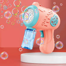 Color Bubble Gun for Kids – Light-Up Bubble Blower with Sound