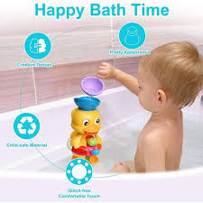 Happy Bath Time Set – Duck Waterfall Bath Toy for Babies