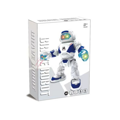 Walking Brave Robot Toy – Lights, Sounds & Action for Endless Fun