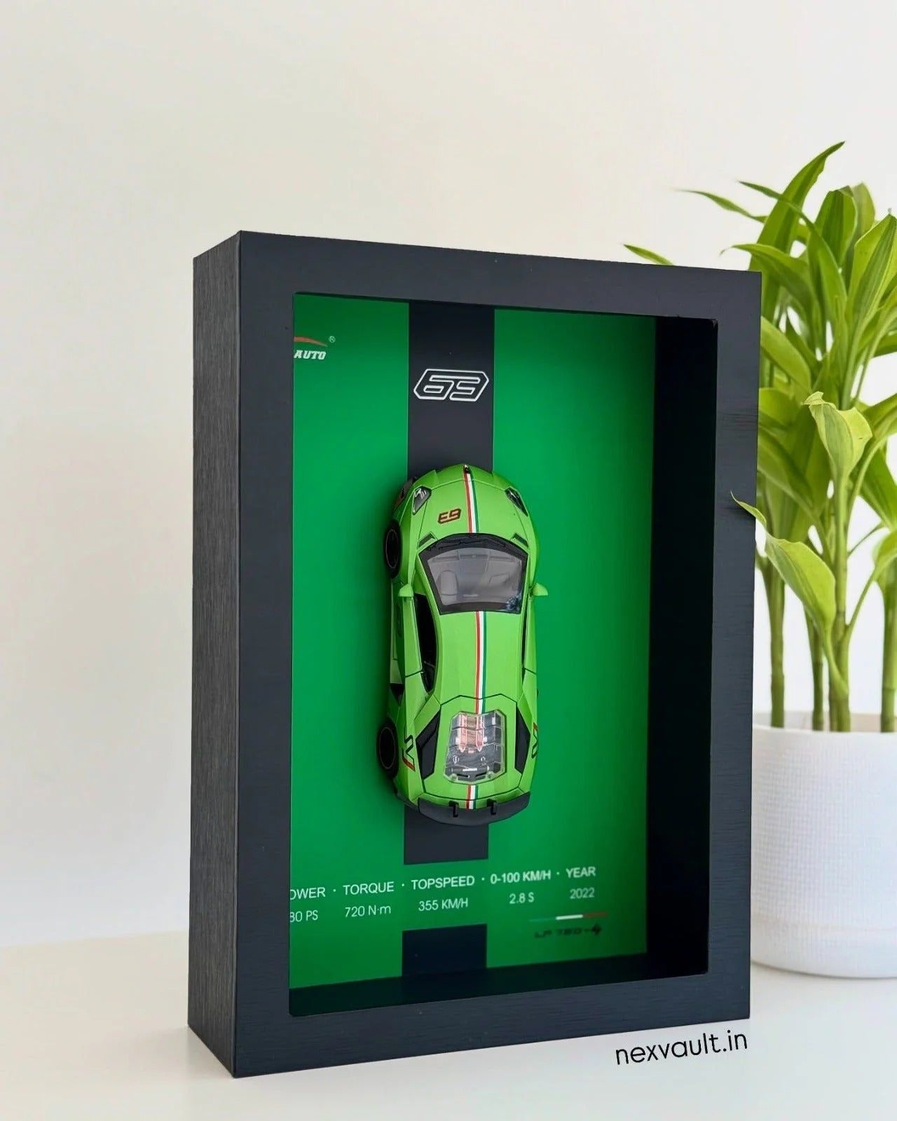 1:32 Die‑Cast Lamborghini Aventador LP780‑2 Model Car with 3D Frame