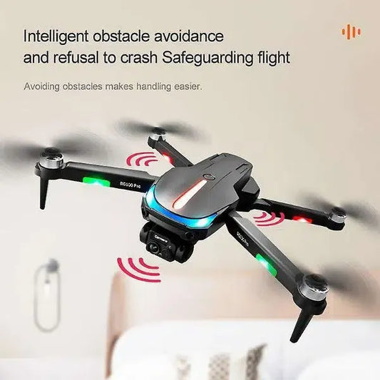 RG100 Pro 4K HD WiFi Camera Drone with 3-Side Obstacle Avoidance & Brushless Motors
