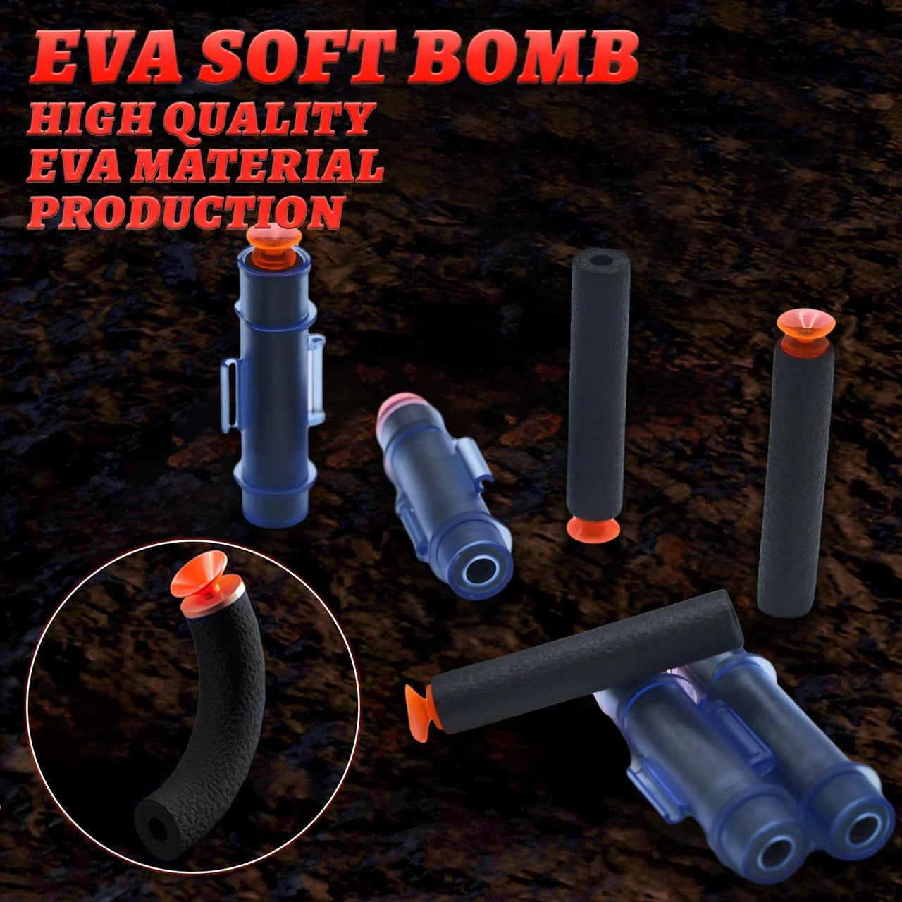 Auto Rotating Belt Soft Dart Blaster Gun