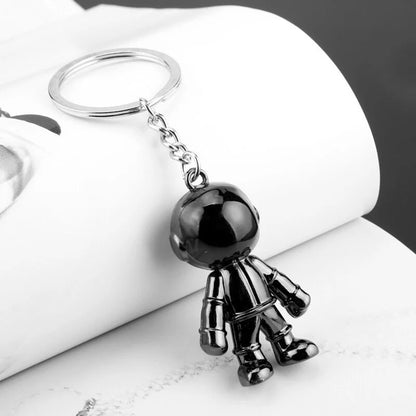 2Pcs 3D Astronaut Keychain – Hip Hop Space Robot Keyring