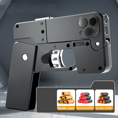 Folding Mobile Phone Soft Bullet Gun Toy