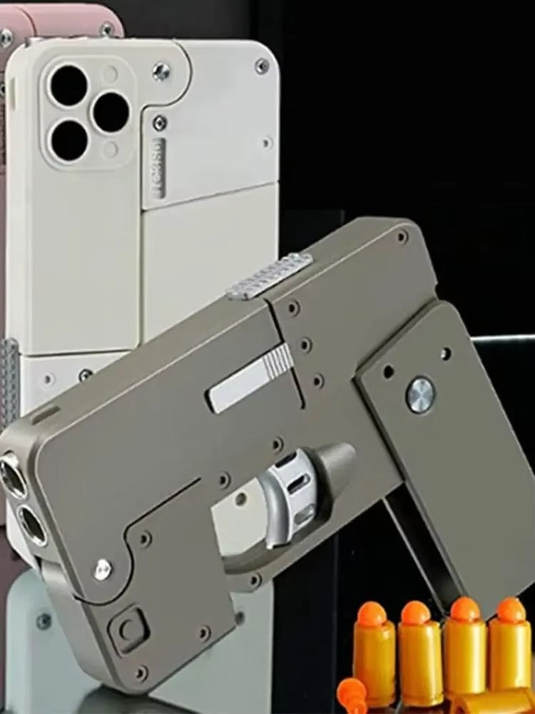 Folding Mobile Phone Soft Bullet Gun Toy