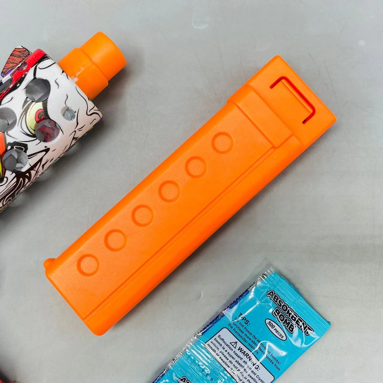 Automatic TEC-9 Cool Gel Ball Blaster with LED Light Effect