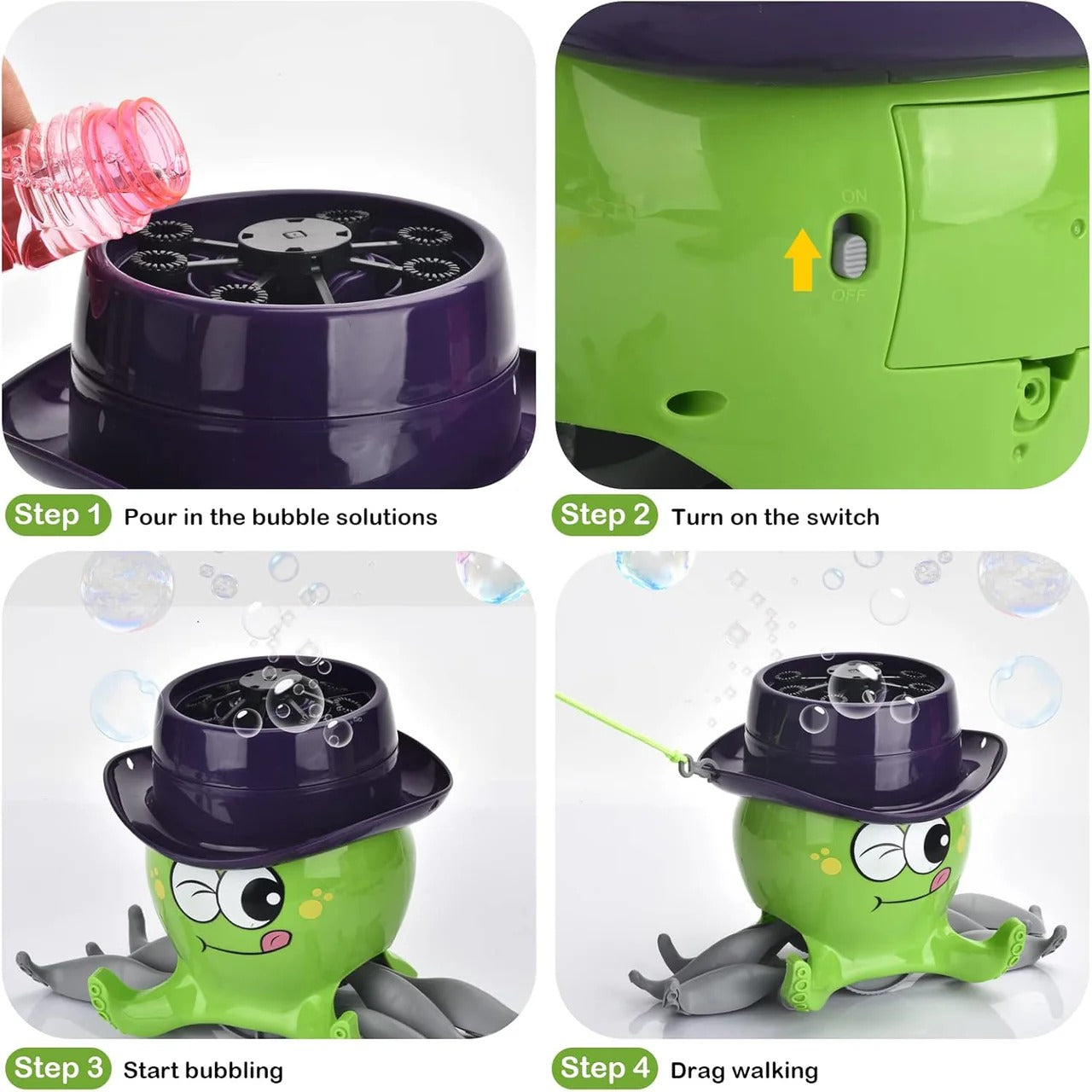 Automatic Octopus Bubble Maker