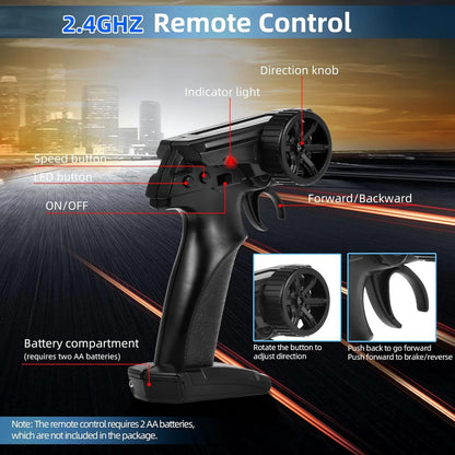 360° RC Stunt Motorcycle with Smoke, Lights & Sound