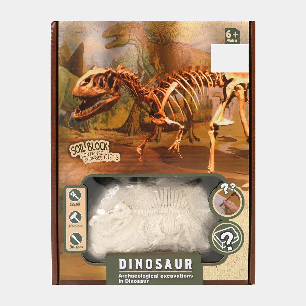 Large Dinosaur Skeleton Soil Excavation Kit – Dig, Discover & Assemble Fossil Model