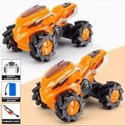 360° RC Stunt Motorcycle with Smoke, Lights & Sound