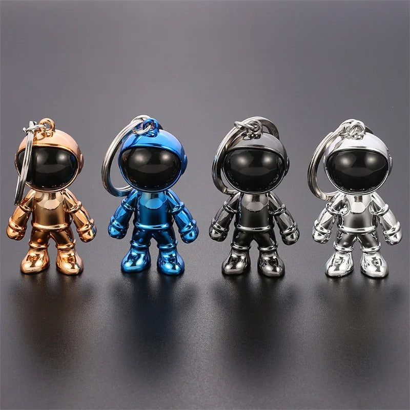 2Pcs 3D Astronaut Keychain – Hip Hop Space Robot Keyring