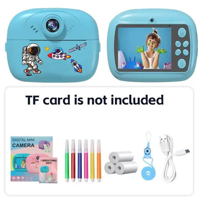 Multifunction Unicorn Instant Print Kids Camera – Dual Lens, Video & Photography