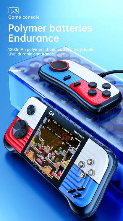 G9 Handheld Game Console – 666 Built-in Retro Games, Dual Controllers & TV Support