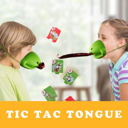 Lizard Mask Tongue Flick Card Game