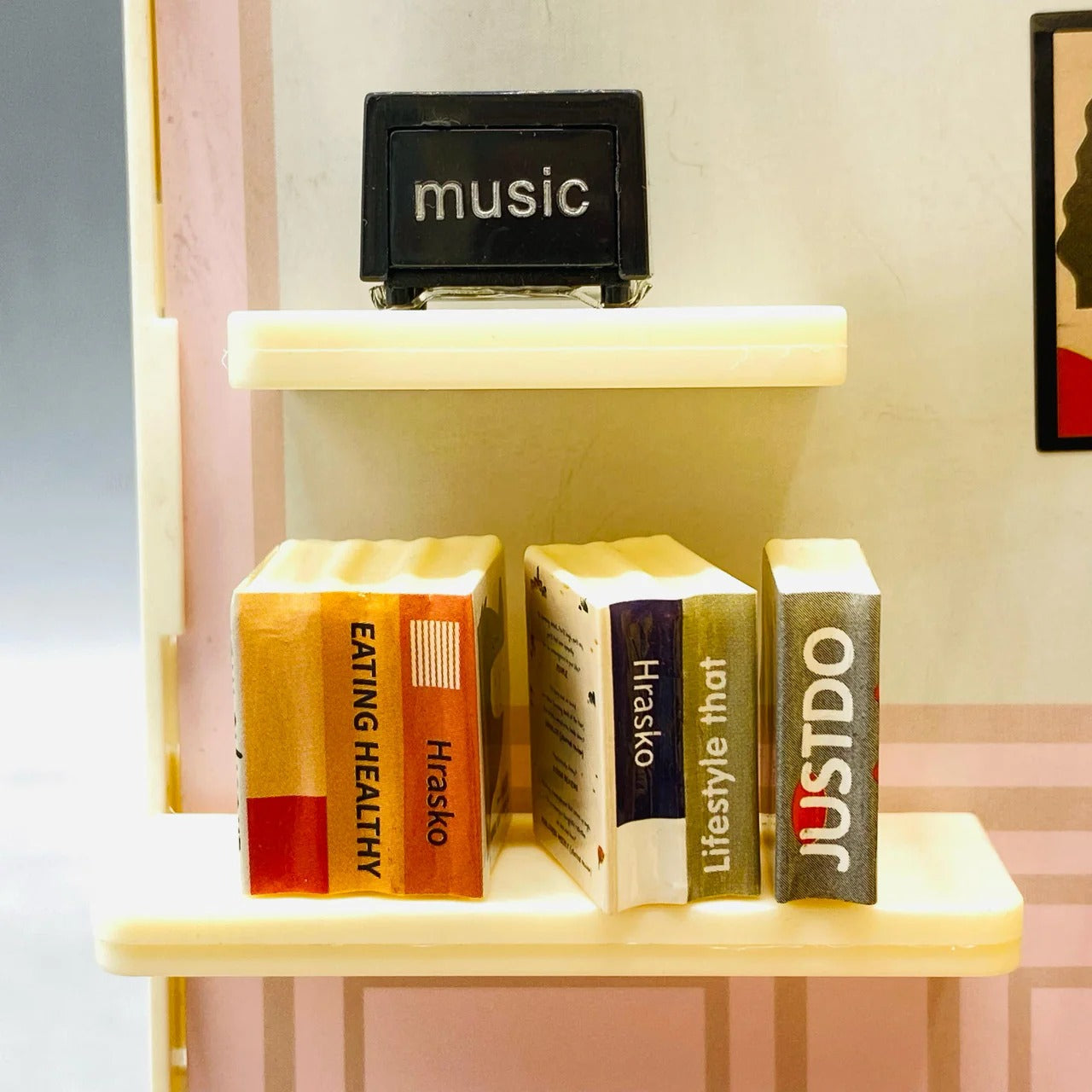 84 Pcs DIY Miniature Living Room Block Set with LED Lights